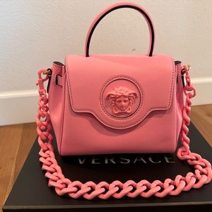 Versace small La Medusa bag Baby Pink New